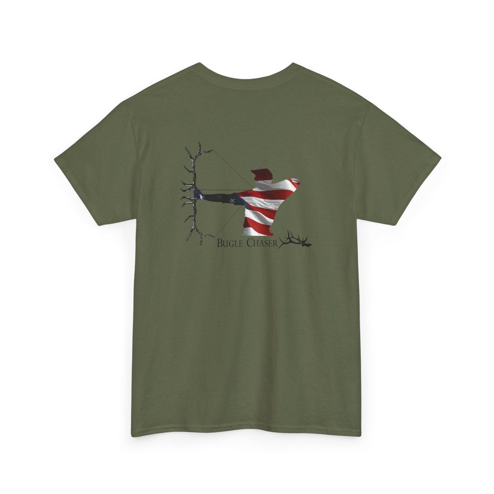 American Flag Archer Hunting T-Shirt — The Chase Tee - Image 24